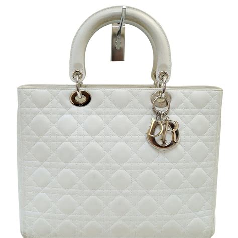 dior white tote bag|most popular christian Dior bag.